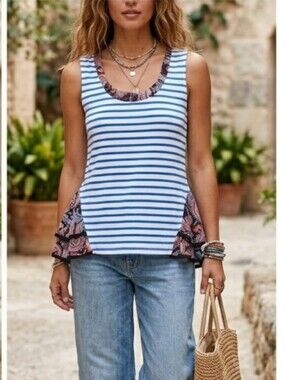 ANTHROPOLOGIE Postmark Tank Top Size S